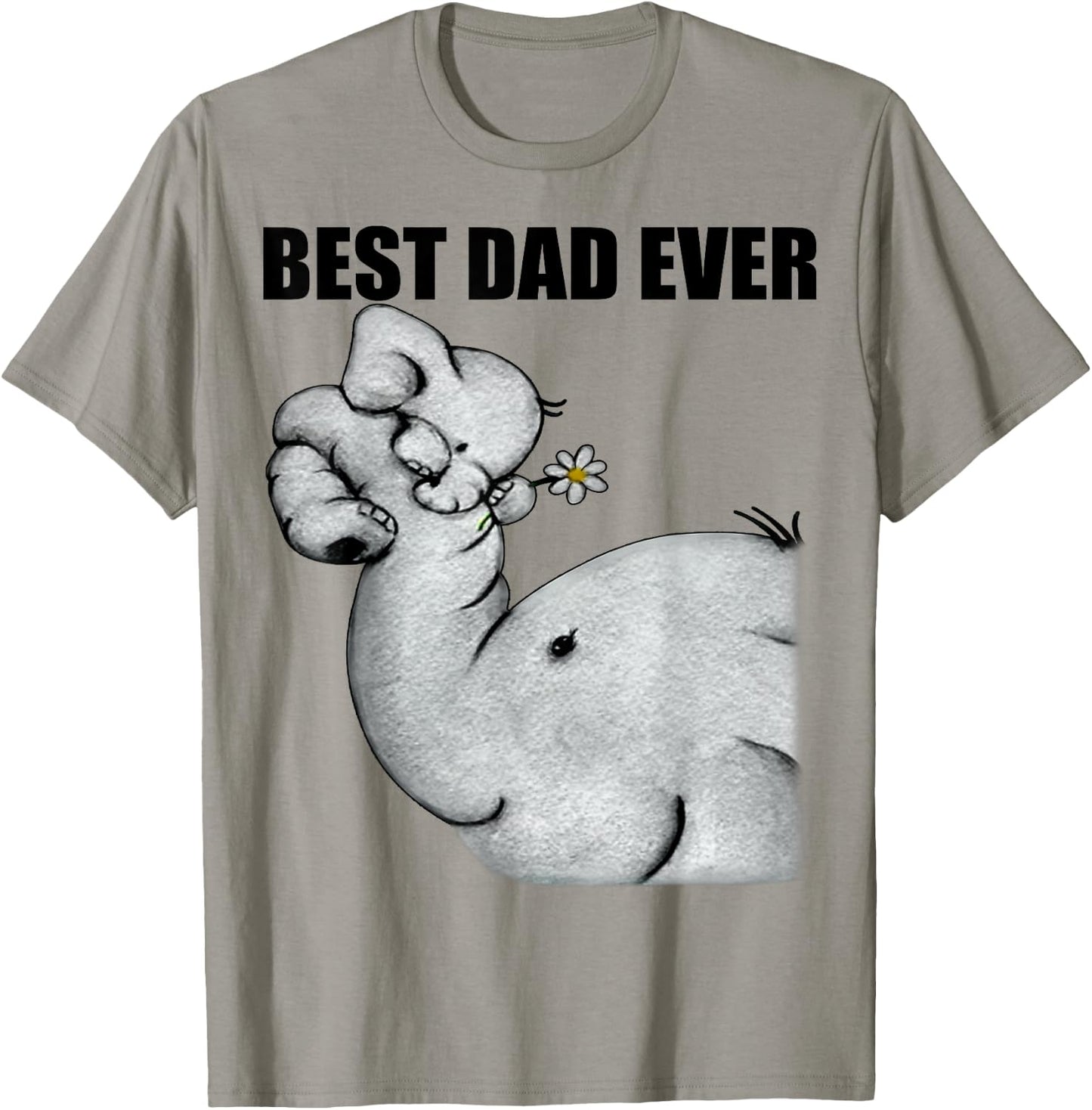 Best Dad Ever Elephant Dad Gift World's Best Dad Favorite T-Shirt - T-Shirt | Sand