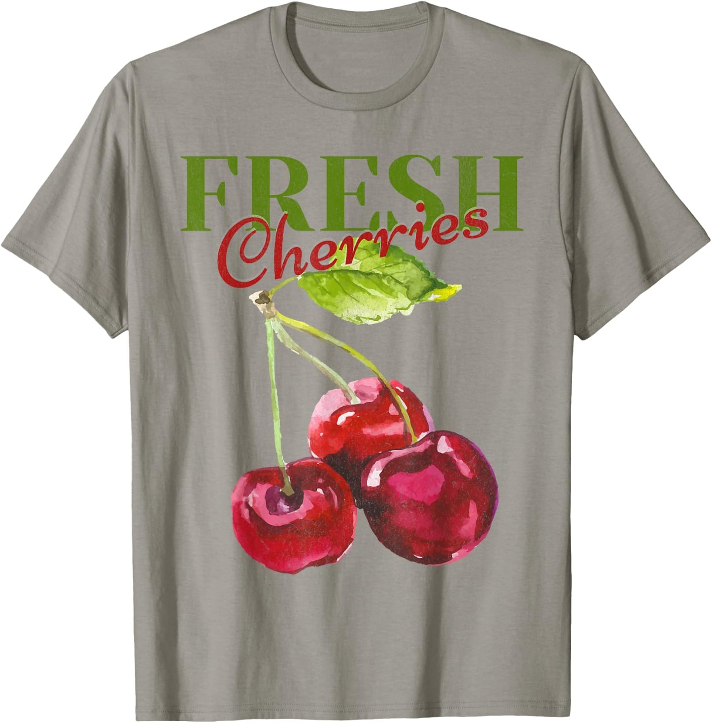 Fresh Cherries Homestead Homegrown Farmhouse Farmer T-Shirt - T-Shirt | Sand