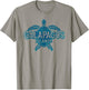 Galapagos Islands Vintage Sea Turtle Graphic T-Shirt - T-Shirt | Sand