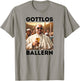 Gottlos Ballern Funny Pope Francis Five Beer T-Shirt - T-Shirt | Sand