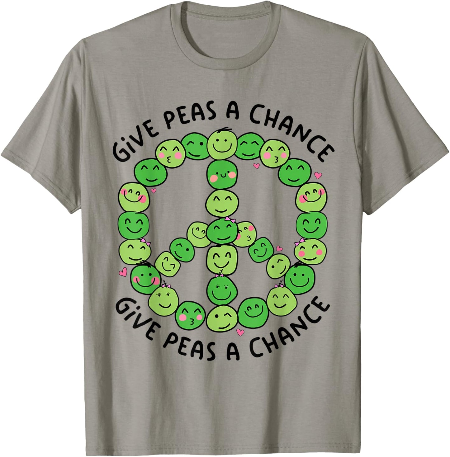 Give Peas A Chance T-Shirt - T-Shirt | Sand