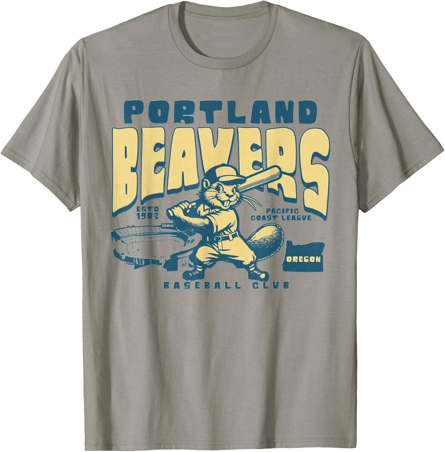 Portland Beavers Defunct baseball Team 1903 T-Shirt - T-Shirt | Sand