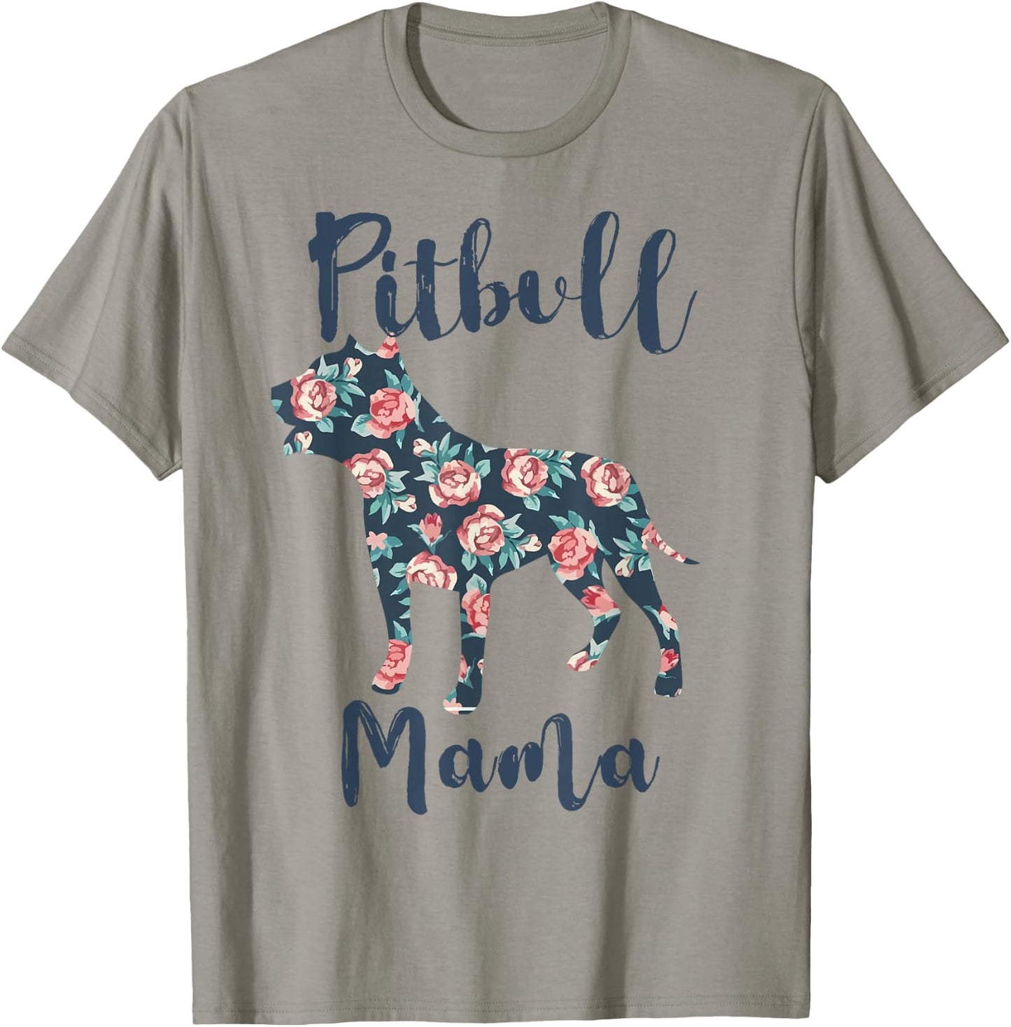 Pitbull Mama Shirt Women Pittie Mom Pibble Mother Day Gift T-Shirt - T-Shirt | Sand