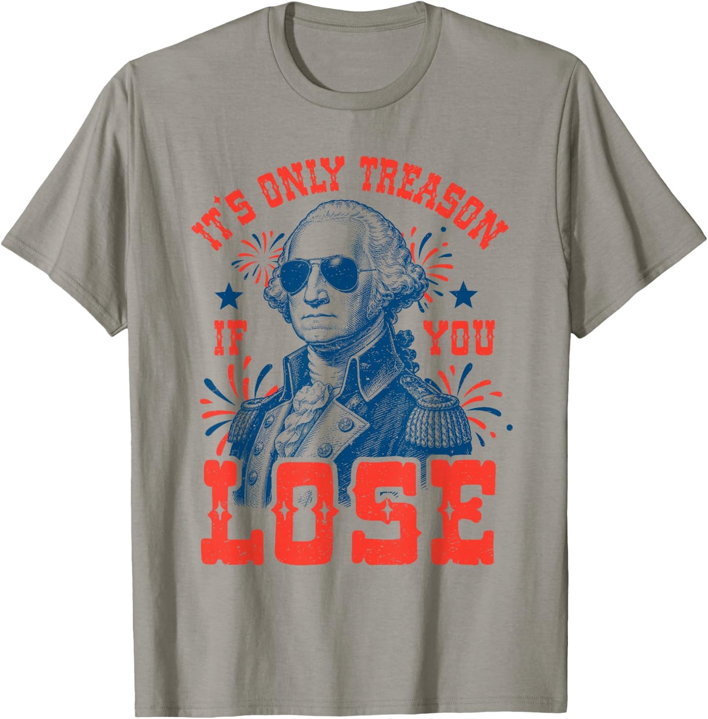 Funny George Washington Patriotic Meme 4th of July Humor T-Shirt - T-Shirt | Sand