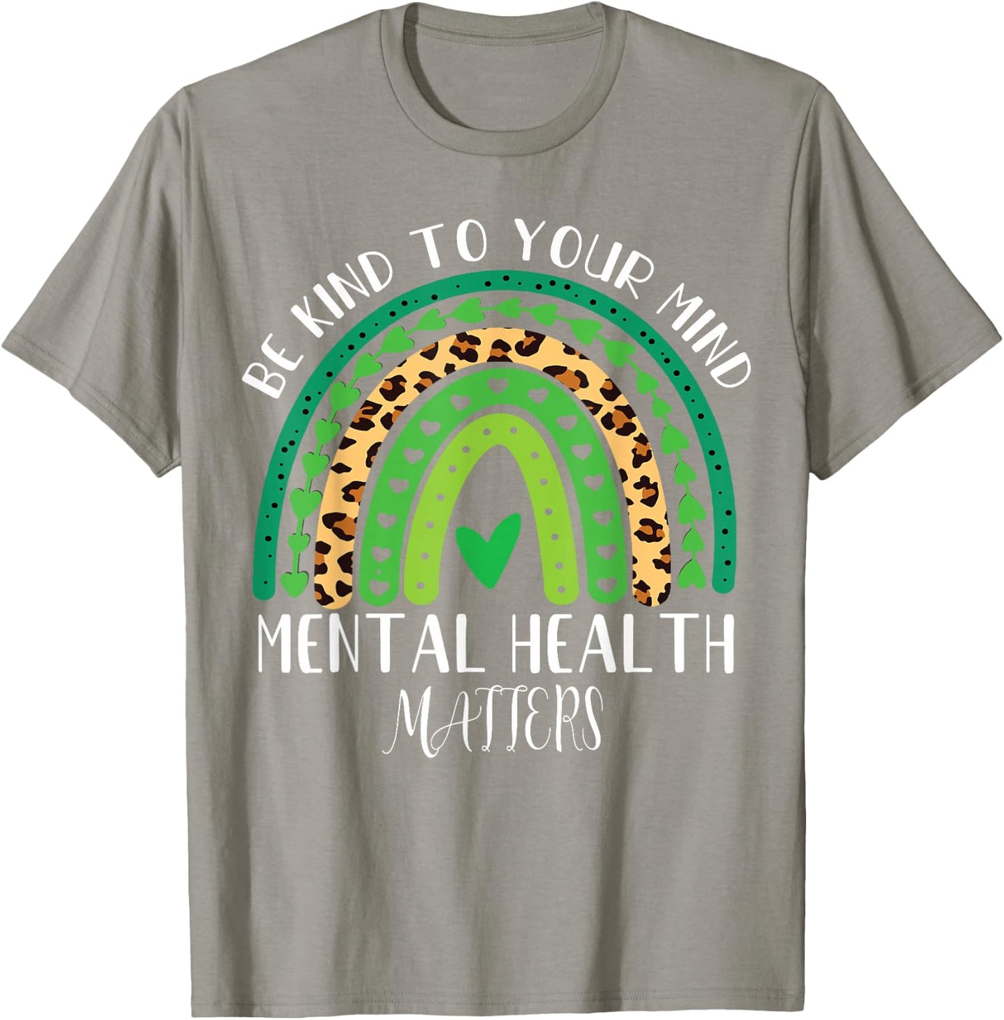 Mental health matters Be Kind women kid Mental Health T-Shirt - T-Shirt | Sand
