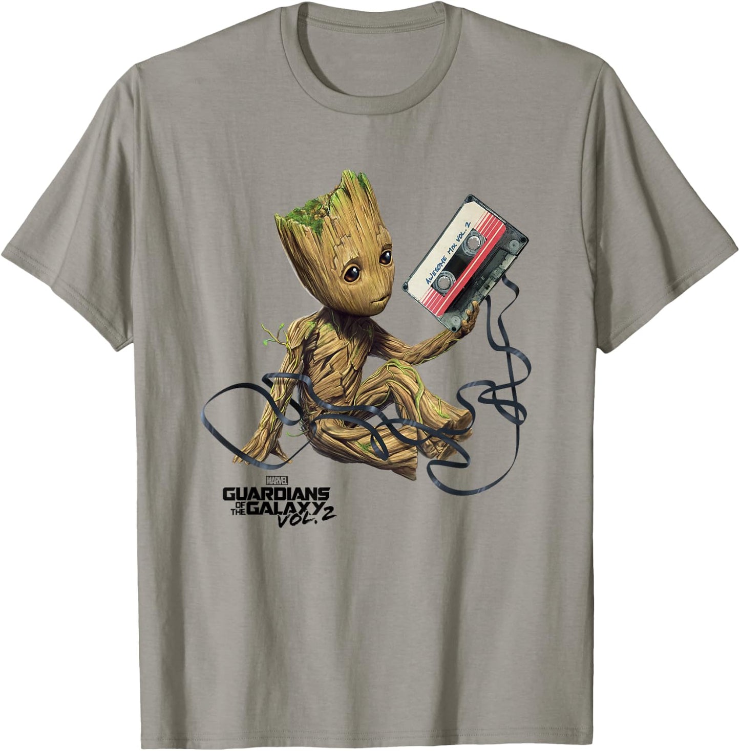 Guardians of The Galaxy Vol2 Groot Tape T-Shirt - T-Shirt | Sand