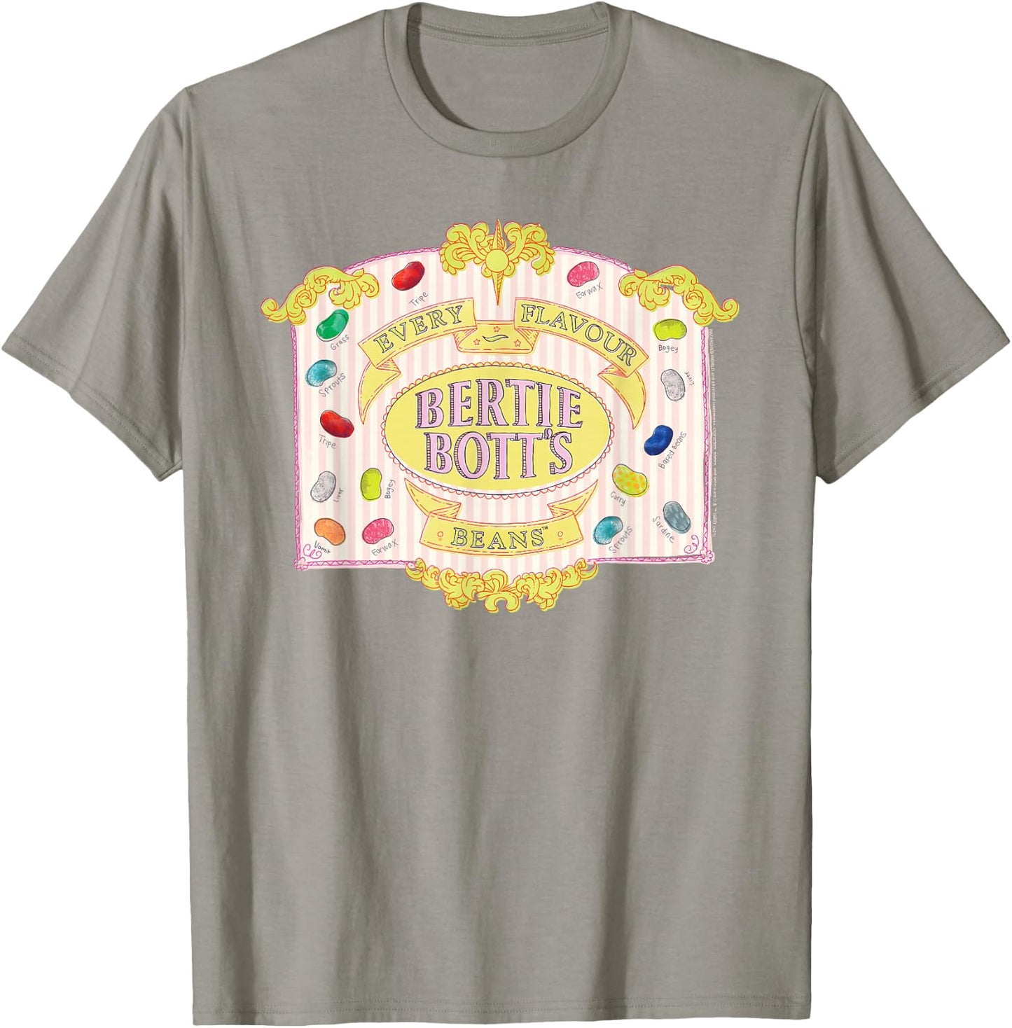 Harry Potter Bertie Bott's Every Flavour Beans T-Shirt - T-Shirt | Sand