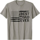 Best Dad Ever Black Vintage USA Flag Father's Day T-Shirt - T-Shirt | Sand