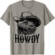 Howdy Funny Bearded Dragon Wearing Cowboy Hat Reptile Lover T-Shirt - T-Shirt | Sand