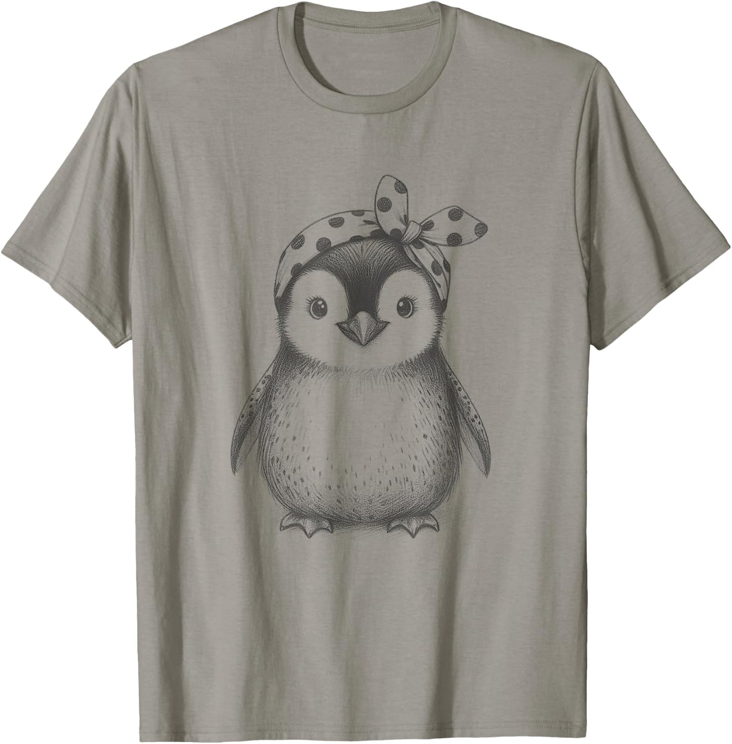 Cute Penguin Lover Design And Girls T-Shirt - T-Shirt | Sand