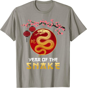 Year Of The Snake 2025 Lunar New Year Chinese New Year Red T-Shirt - T-Shirt | Sand