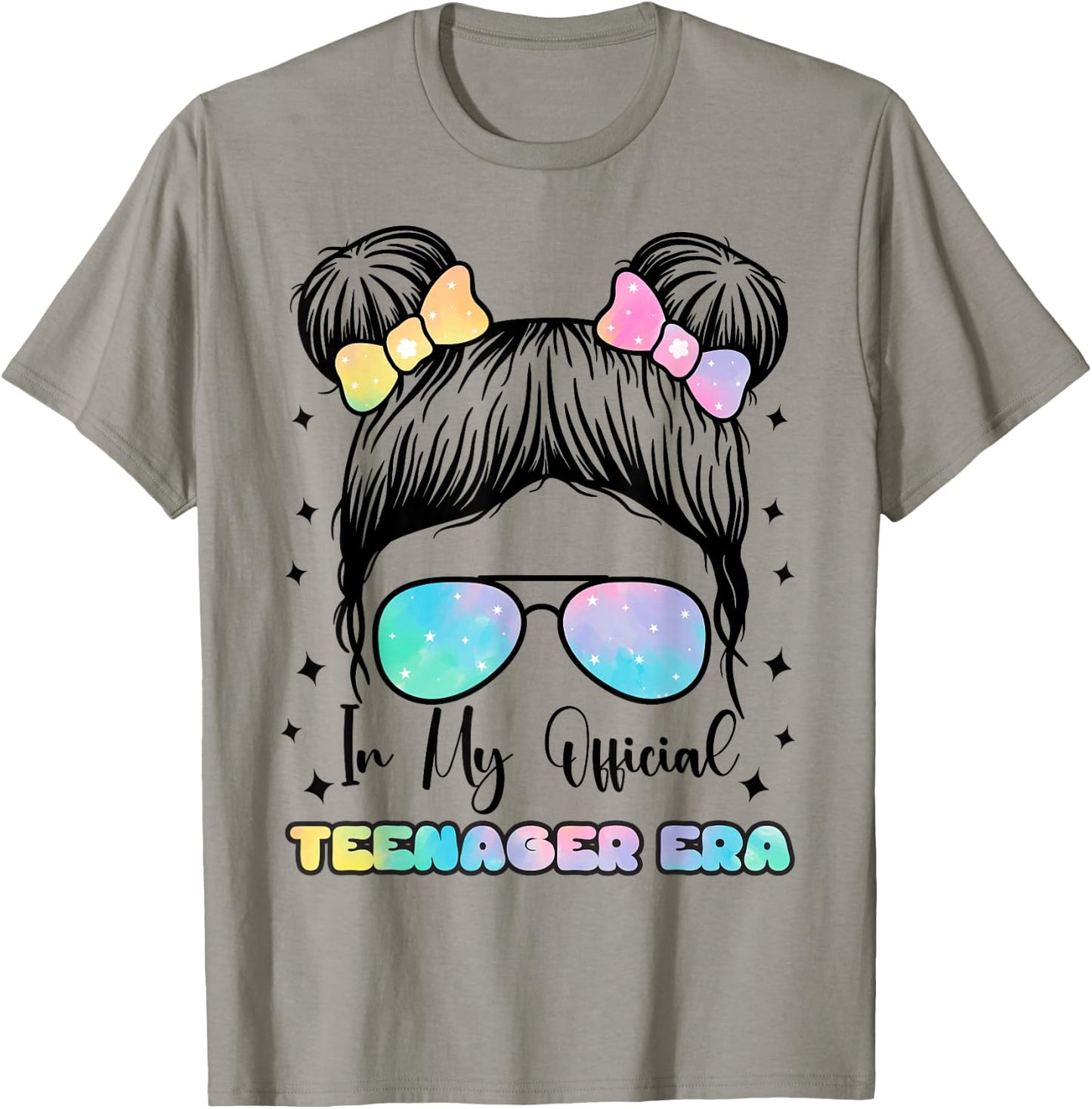 In My Official Teenager Era - 13th Birthday , gray T-Shirt - T-Shirt | Sand