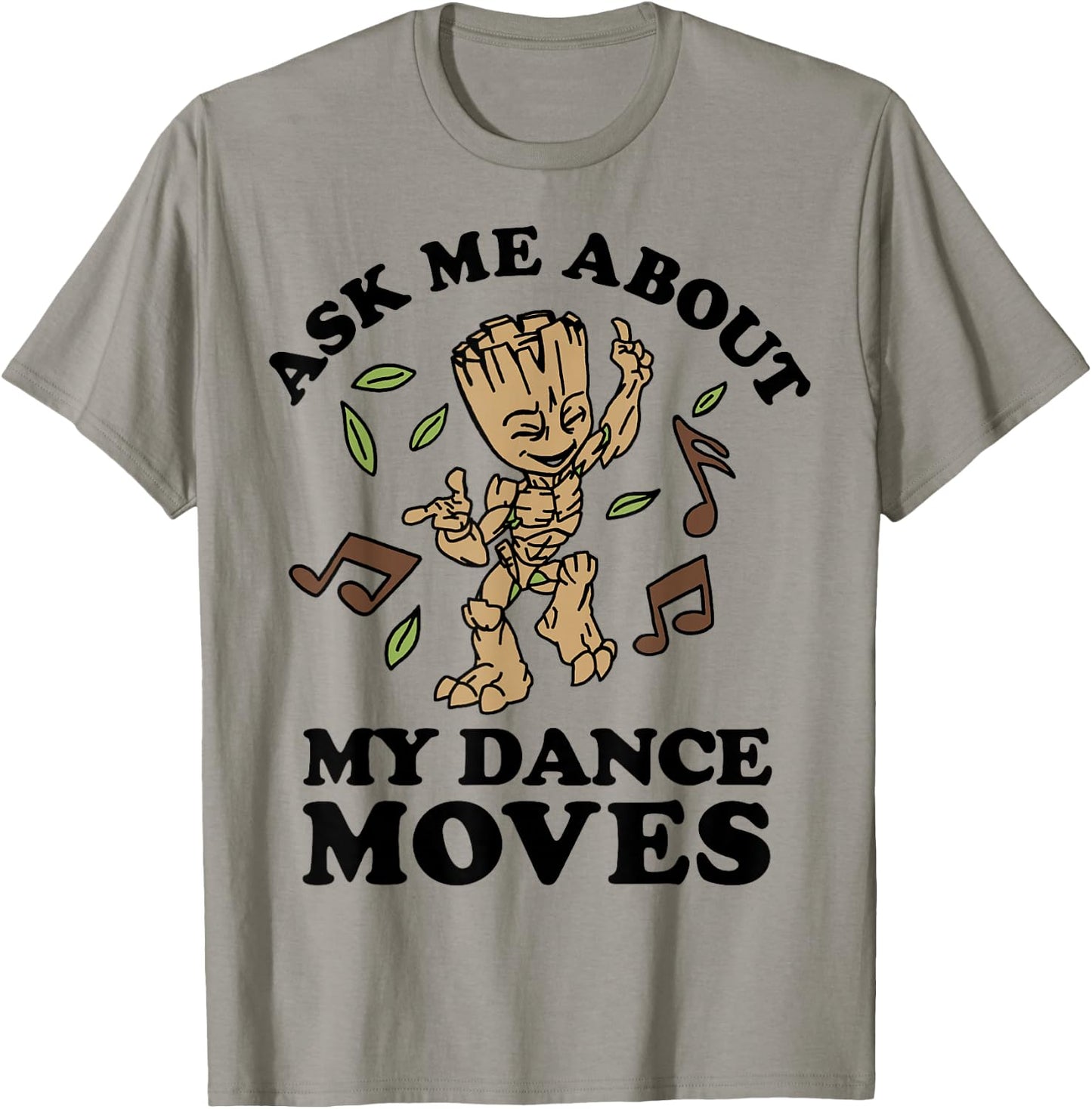 Marvel Guardians of The Galaxy Groot Ask Me About My Dance Small T-Shirt - T-Shirt | Sand
