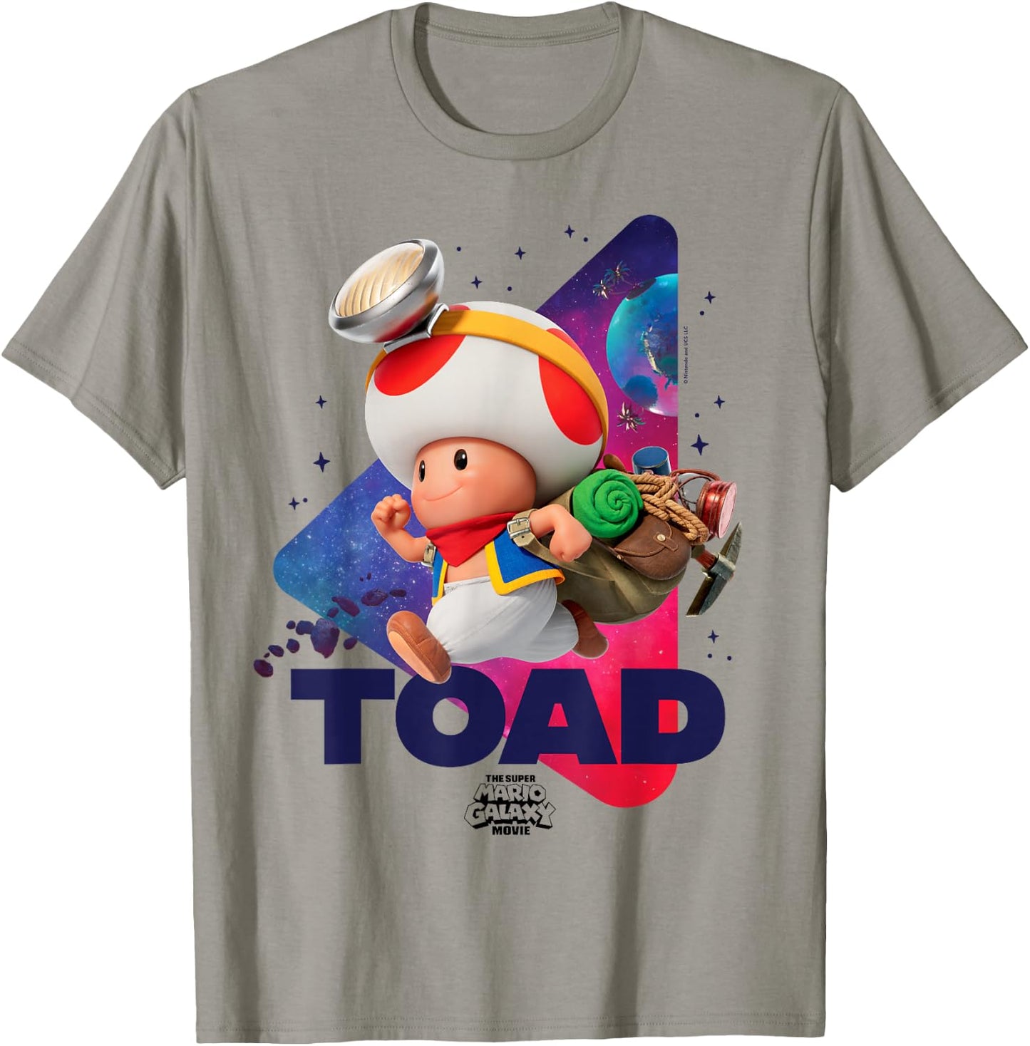 The Super Mario Galaxy Movie Toad Galaxy Run T-Shirt - T-Shirt | Sand