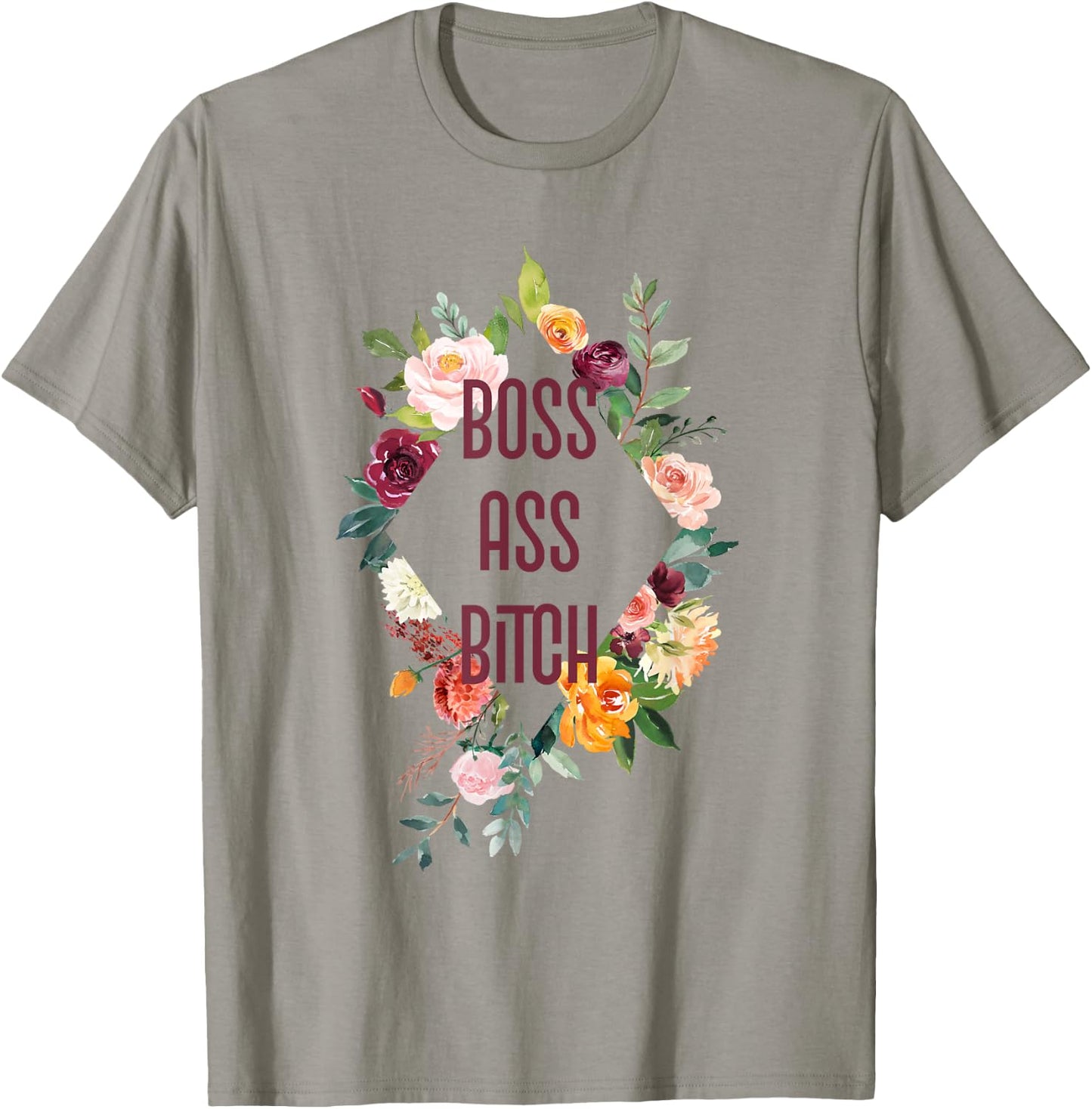 Boss Ass Bitch - Shirt with Sayings T-Shirt - T-Shirt | Sand