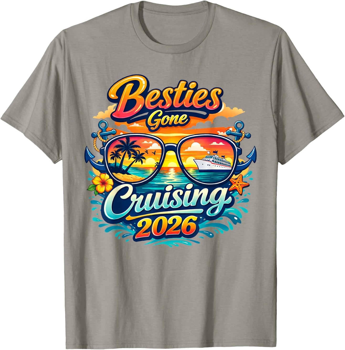 Coole passende Kreuzfahrt 2026 für Mädchen T-Shirt - T-Shirt | Sand