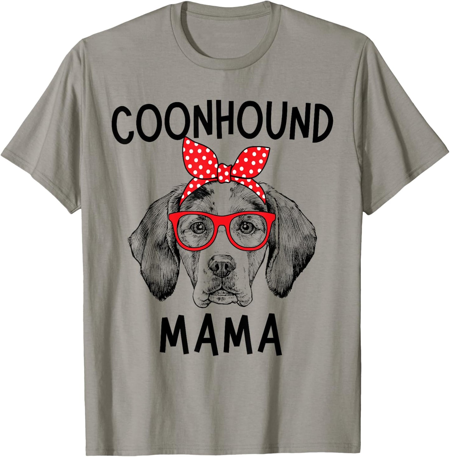 Coonhound Mama Coonhound Dog Mom Mother's Day T-Shirt - T-Shirt | Sand