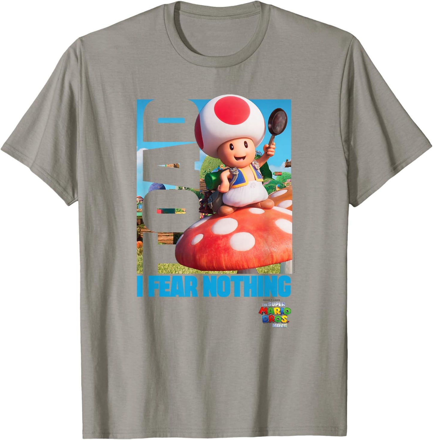 The Super Mario Bros. Movie Toad I Fear Nothing Poster T-Shirt - T-Shirt | Sand