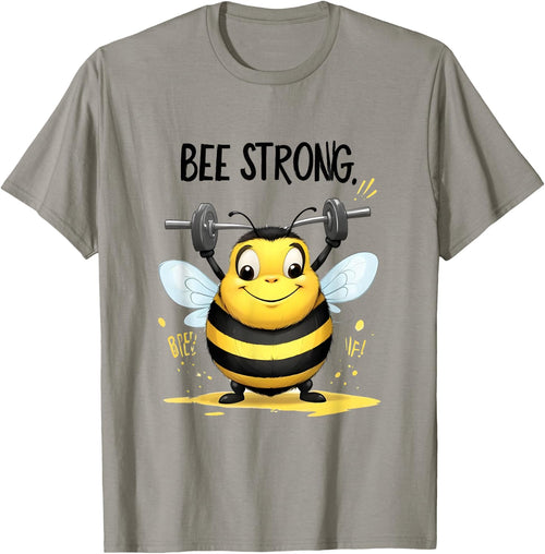 Lustige mollige gelbe Biene: Be Strong