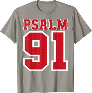 Psalm 91 Bible Verse Christian Shirt My Refuge My Jesus T-Shirt - T-Shirt | Sand