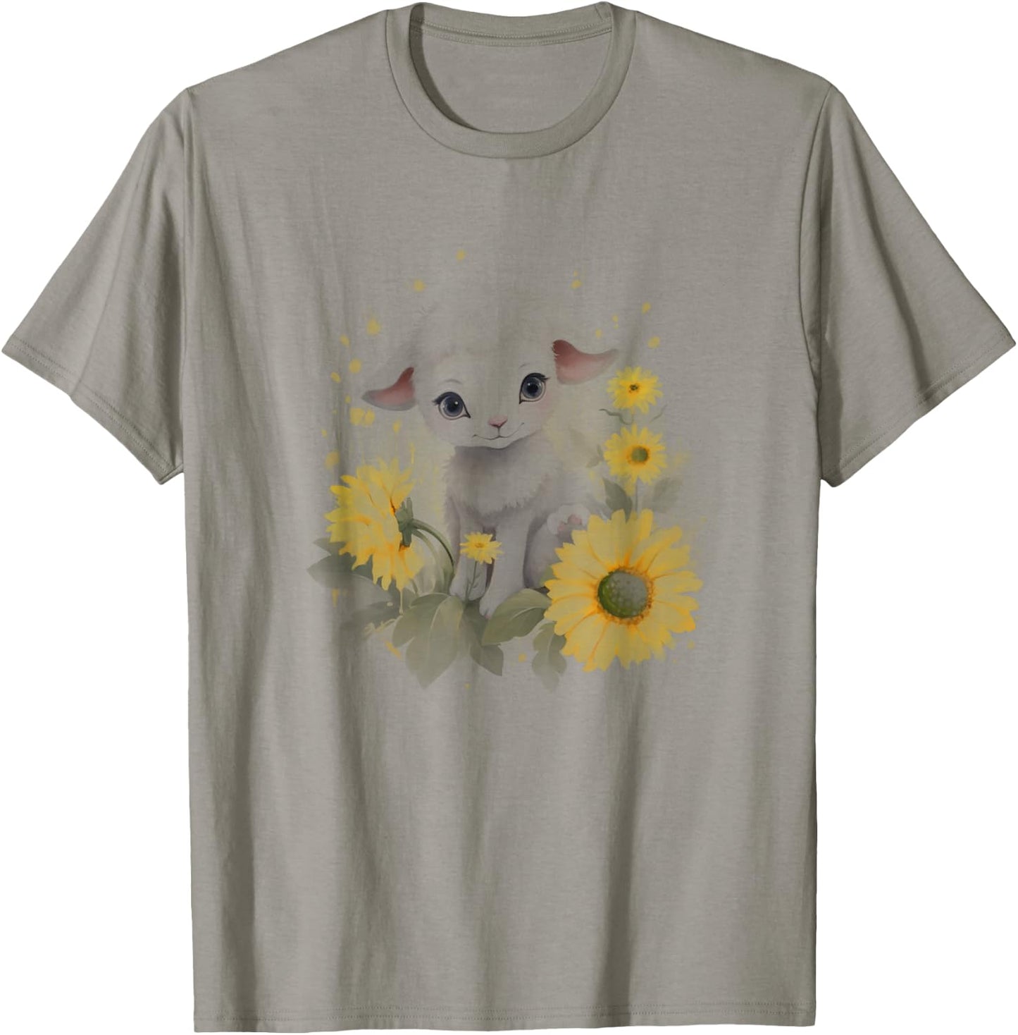 Beautiful baby animal animals - sheep baby sheep, baby lamb T-Shirt - T-Shirt | Sand