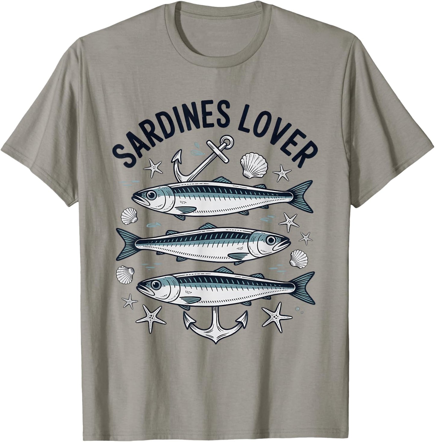 Adore Sardines Fish Sea T-Shirt - T-Shirt | Sand