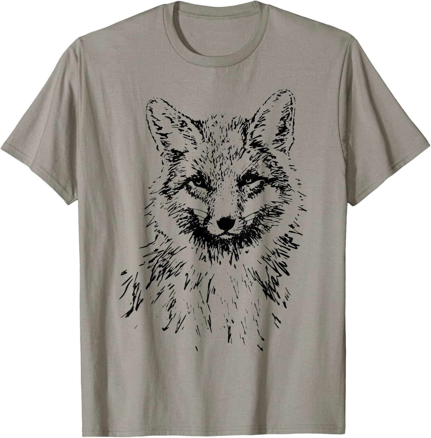 Fox Lovers Fox Motif Animals , gray T-Shirt - T-Shirt | Sand