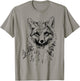 Fox Lovers Fox Motif Animals , gray T-Shirt - T-Shirt | Sand
