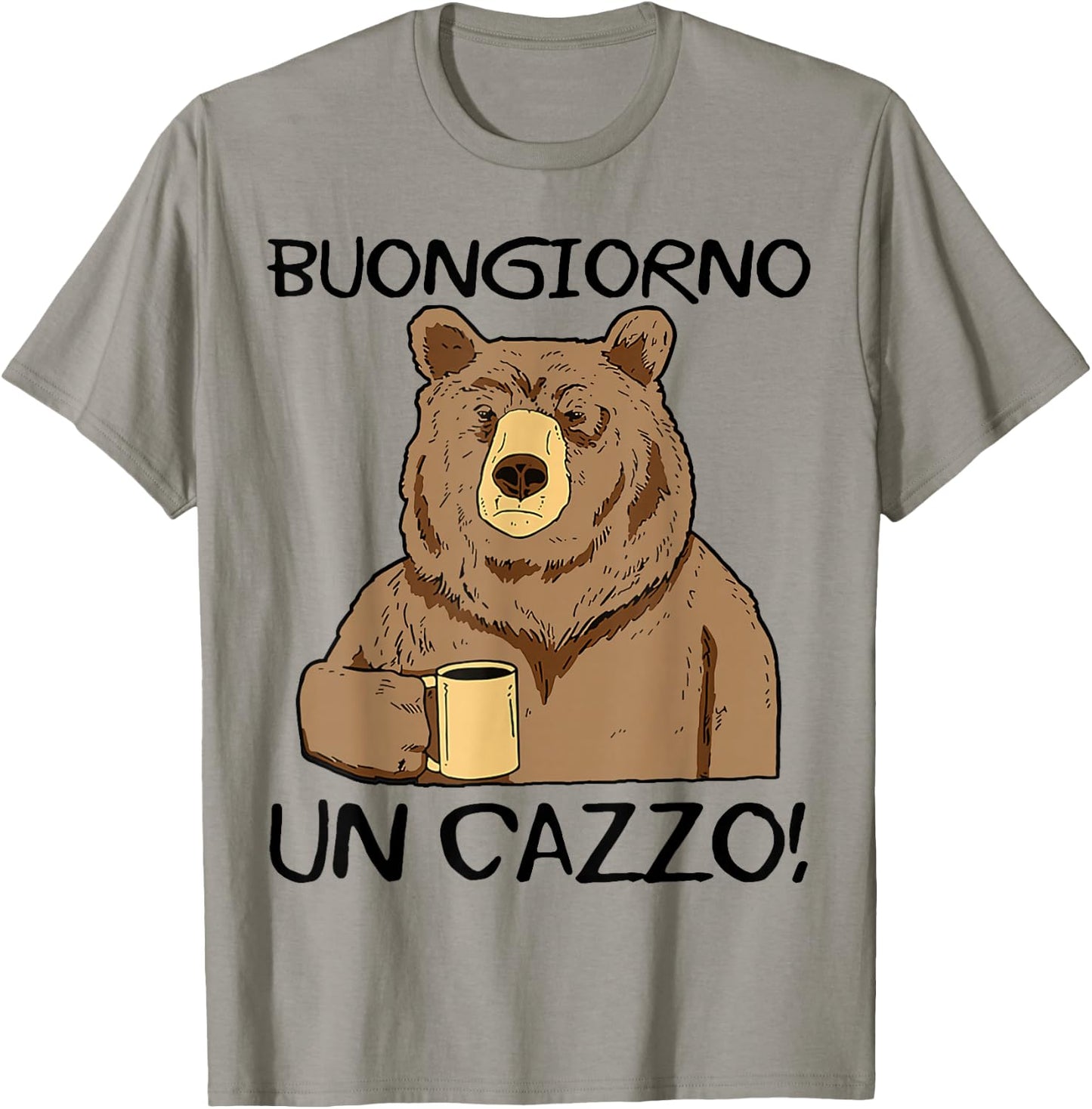 Buongiorno Un Cazzo. Magliette Divertenti. Scritte Ironiche T-Shirt - T-Shirt | Sand