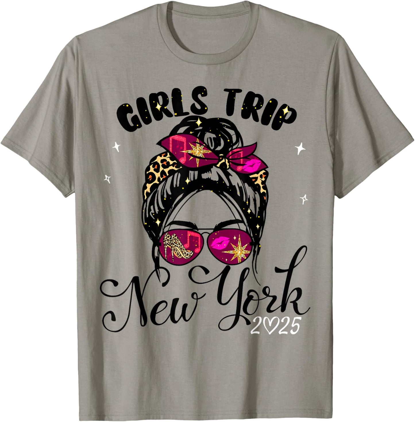 Girls Trip New York 2025 Shirt Weekend Birthday Squad T-Shirt - T-Shirt | Sand