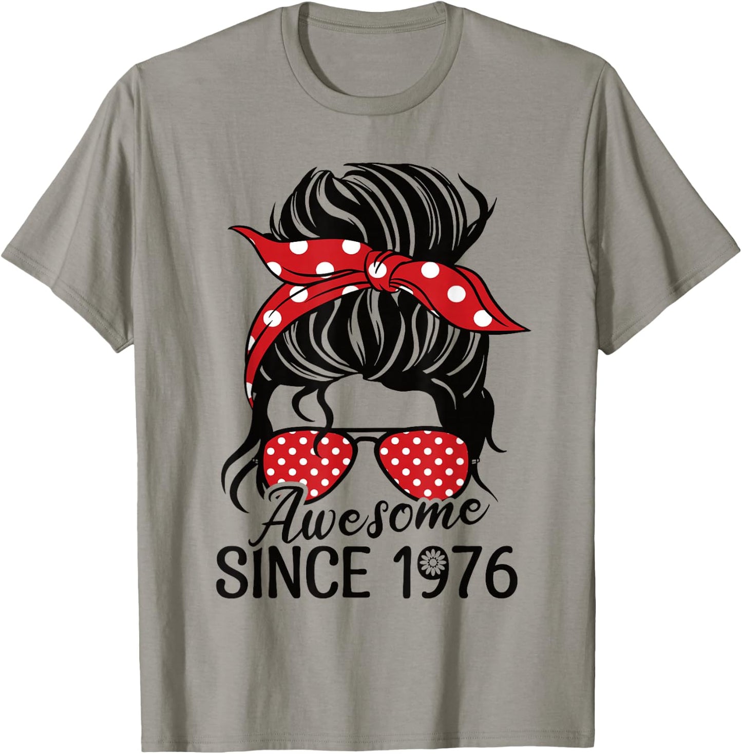 Vintage Awesome since 1976 Frau und Mädchen Geboren 1976 T-Shirt - T-Shirt | Sand