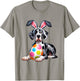 Great Dane Lovers Easter Egg Eggs Bunny Rabbits Rabbit T-Shirt - T-Shirt | Sand