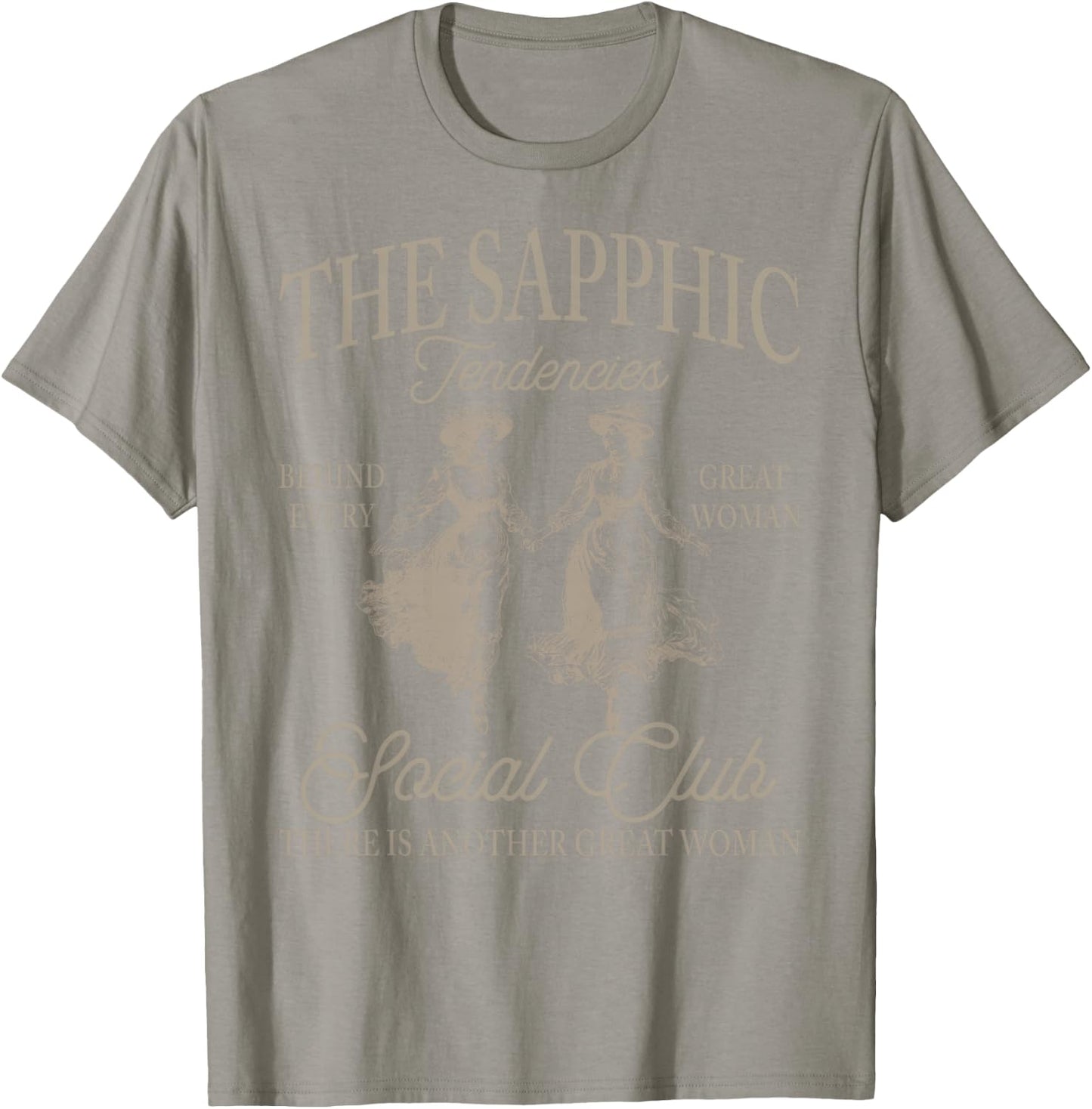 Behind Every Great Woman Aesthetic T-Shirt - T-Shirt | Sand