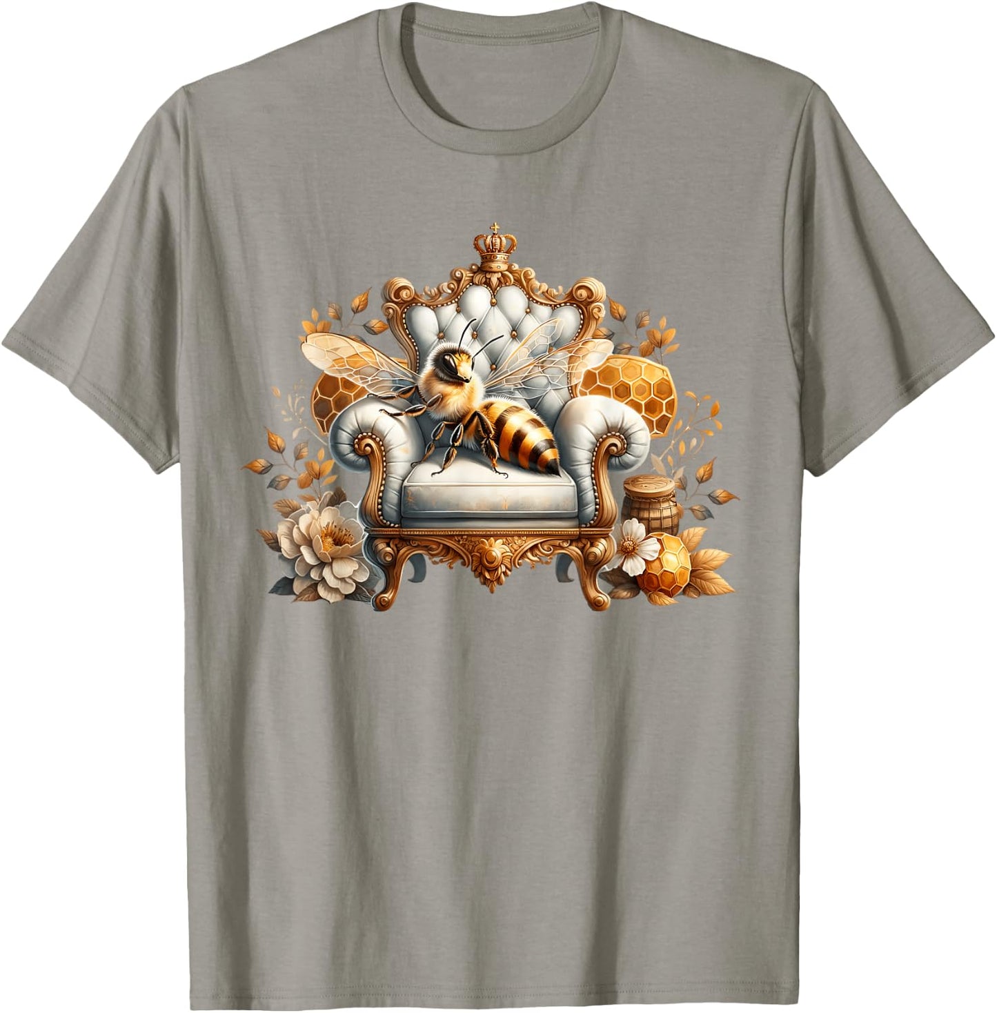 Yellow Bee Accessories Bee Keepers And Queen Bee T-Shirt - T-Shirt | Sand