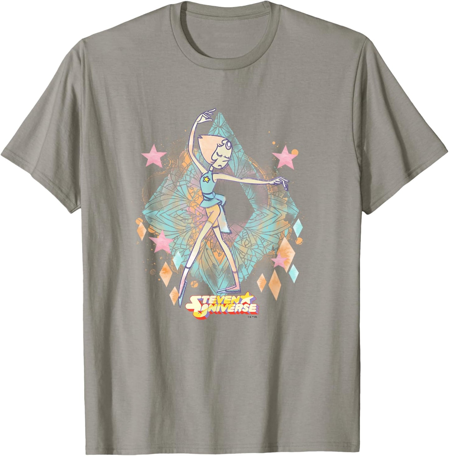 Steven Universe Pearl Sketch Watercolor Faded T-Shirt - T-Shirt | Sand