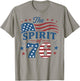 Spirit of 76 Vintage 4th of July 250th Anniversary Patriotic T-Shirt - T-Shirt | Sand