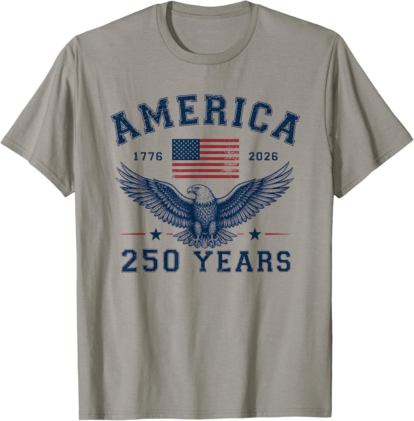 America USA 250th Anniversary Eagle 250 Years T-Shirt - T-Shirt | Sand