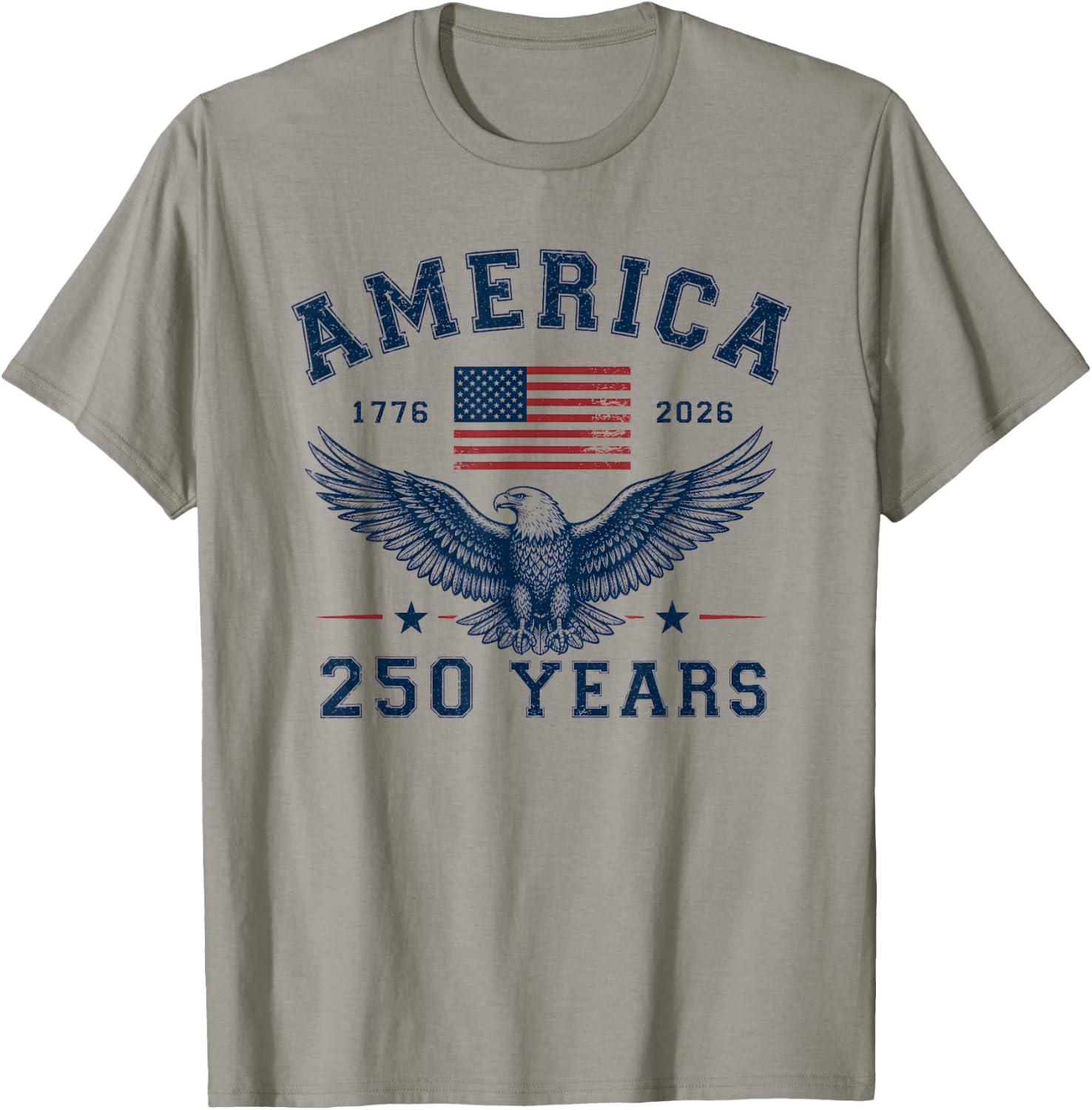 America USA 250th Anniversary Eagle 250 Years T-Shirt - T-Shirt | Sand