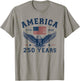 America USA 250th Anniversary Eagle 250 Years T-Shirt - T-Shirt | Sand