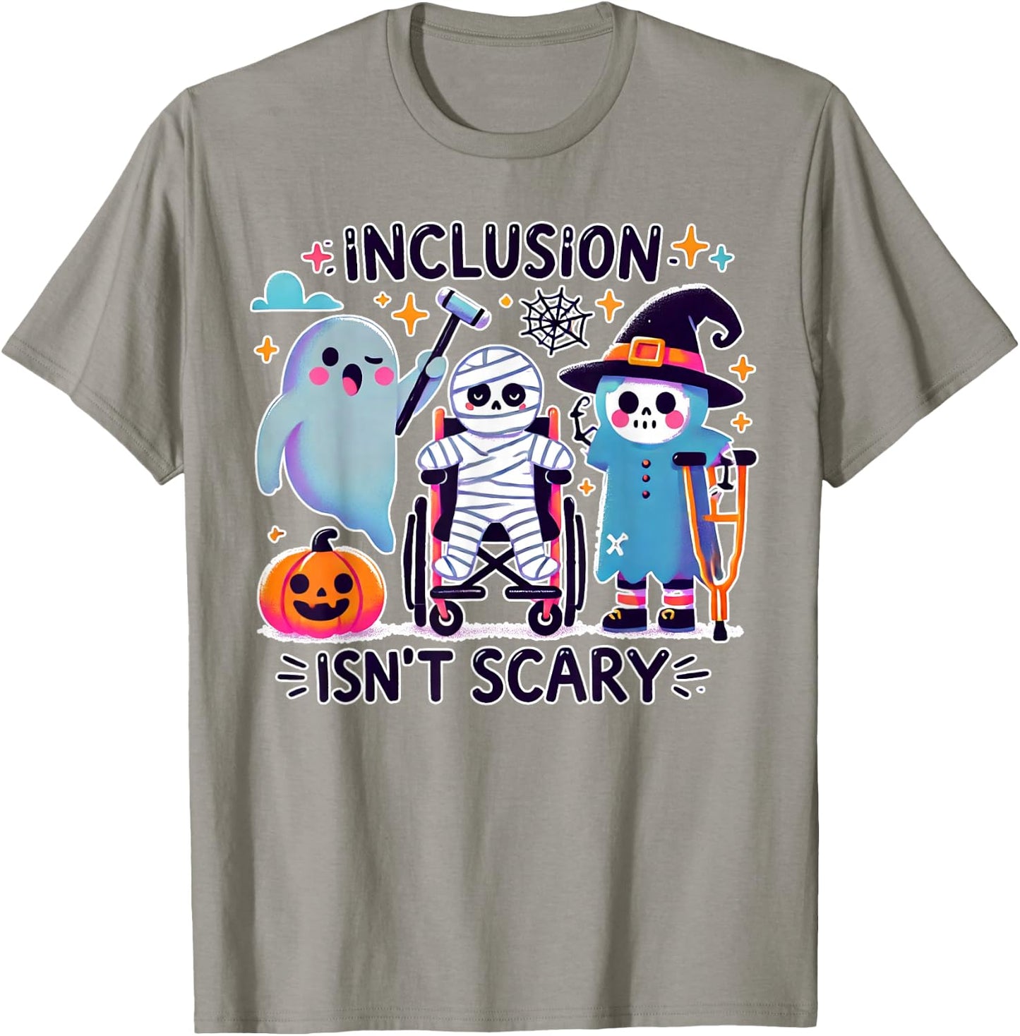 Inclusion Isn't Scary Special Education Sped Teacher T-Shirt - T-Shirt | Sand