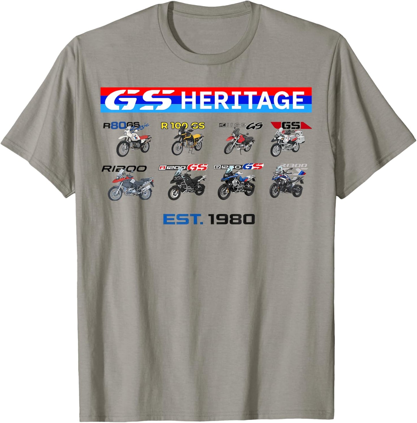 R80, R100, R1100, R1150, R1250, R1300 GS Motorcycle Heritage T-Shirt - T-Shirt | Sand