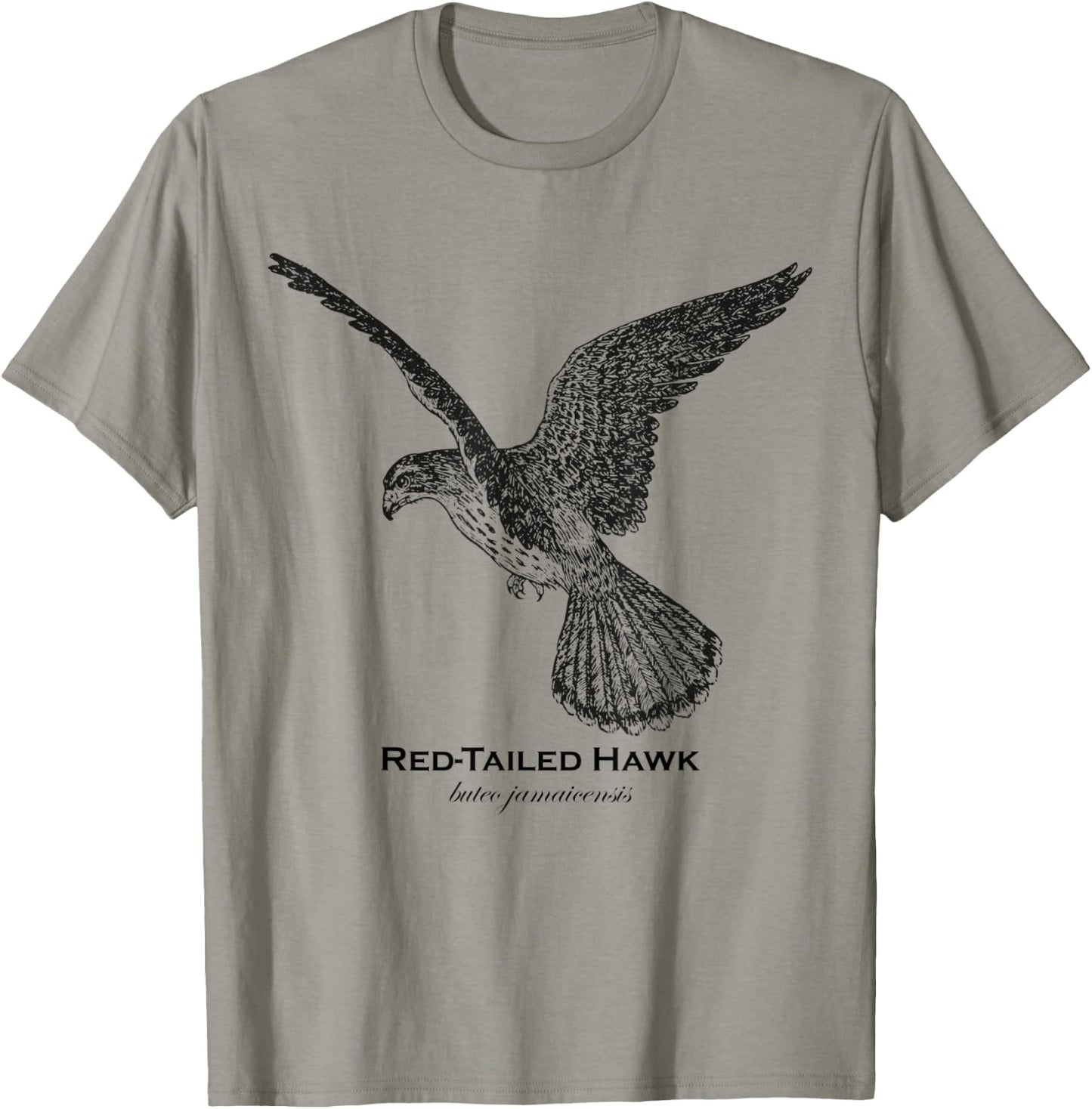Vintage Animal Retro Wildlife Red-Tailed Hawk T-Shirt - T-Shirt | Sand