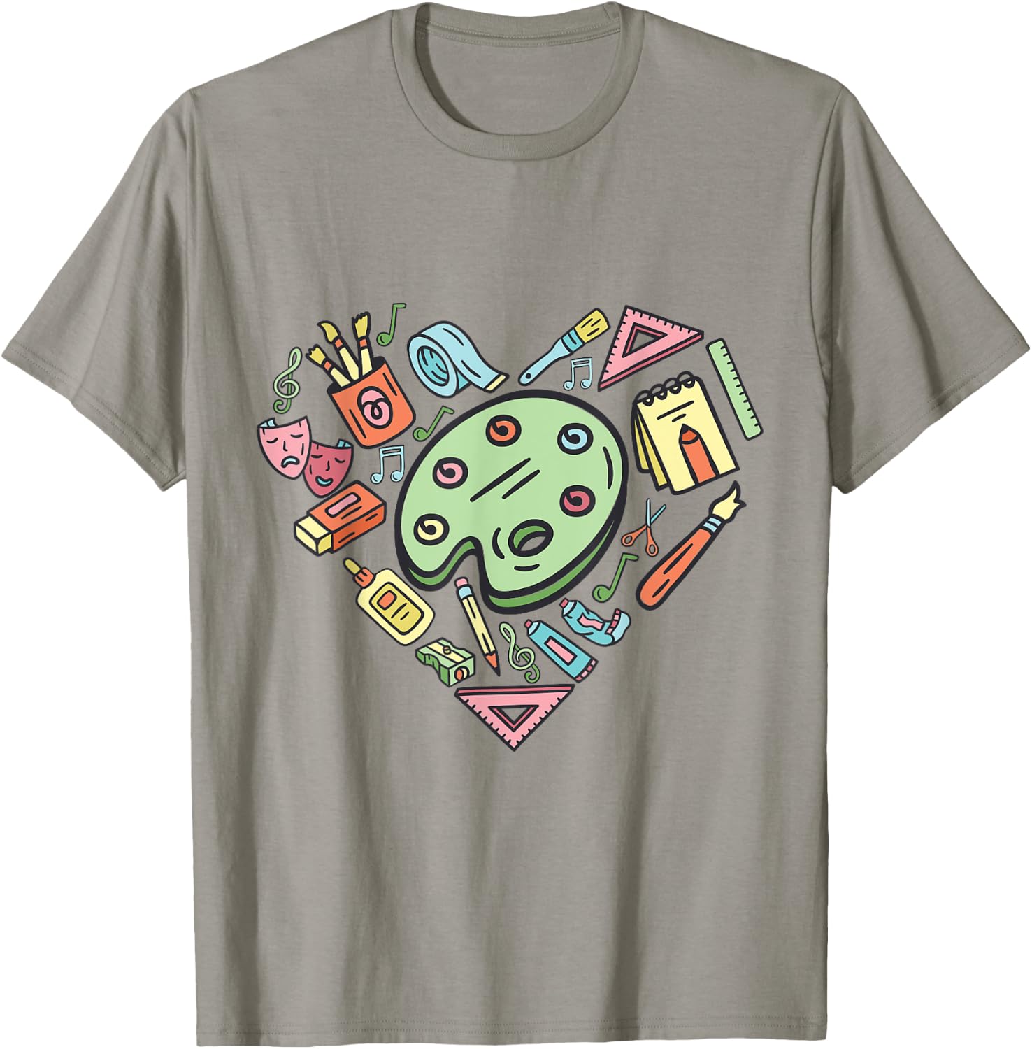 I Love Art Design For Artists Painter Art Lover T-Shirt - T-Shirt | Sand