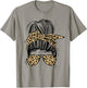 Leopard Mom Life Messy Bun Women's T-Shirt - T-Shirt | Sand