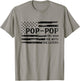 Pop-Pop Man Myth Legend Black USA Flag Father's Day Grandpa T-Shirt - T-Shirt | Sand