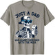 Skeleton Just A Dad Who Always Came Back With The Milk Dad T-Shirt - T-Shirt | Sand