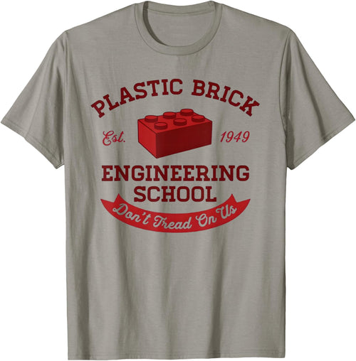 Plastic Brick Engineering School Funny Engineer