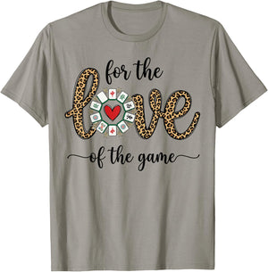 Love for The Game Mahjong Love Playing Chinese Game Funny T-Shirt - T-Shirt | Sand