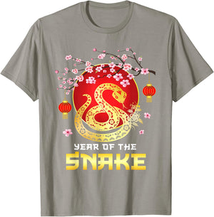 Amazing Year of The Snake 2025 Chinese New Year Zodiac Snake T-Shirt - T-Shirt | Sand