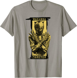 Marvel Black Panther: Wakanda Forever Shuri Salute Badge T-Shirt - T-Shirt | Sand